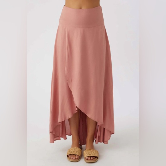 O'Neill Pink High Low Skirt - Picture 2 of 9